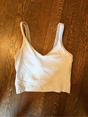 Women’s Light Cream Crop Tank Top with V-Neck